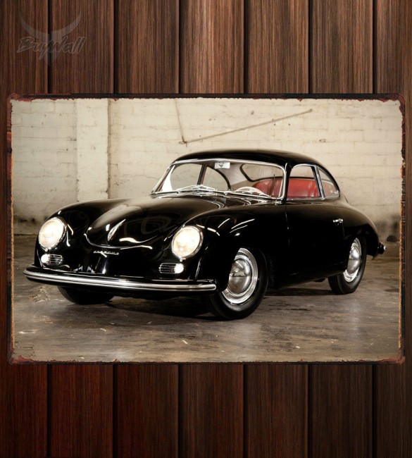 Металлическая табличка Porsche 356 Bent-Window Coupe by Reutter Металлическая табличка Porsche 356 Bent-Window Coupe by Reutter